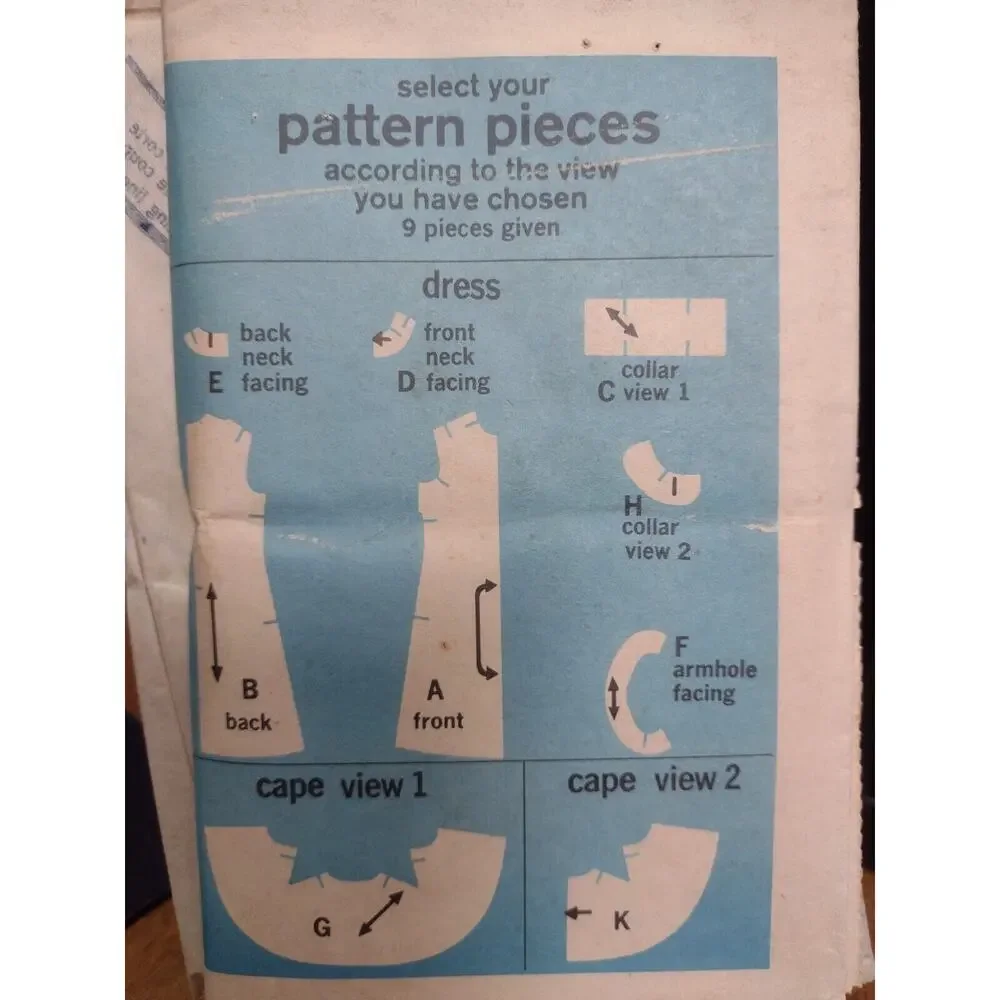 Vintage Simplicity Pattern 8121‎ Girls/Child Dresses (1968)